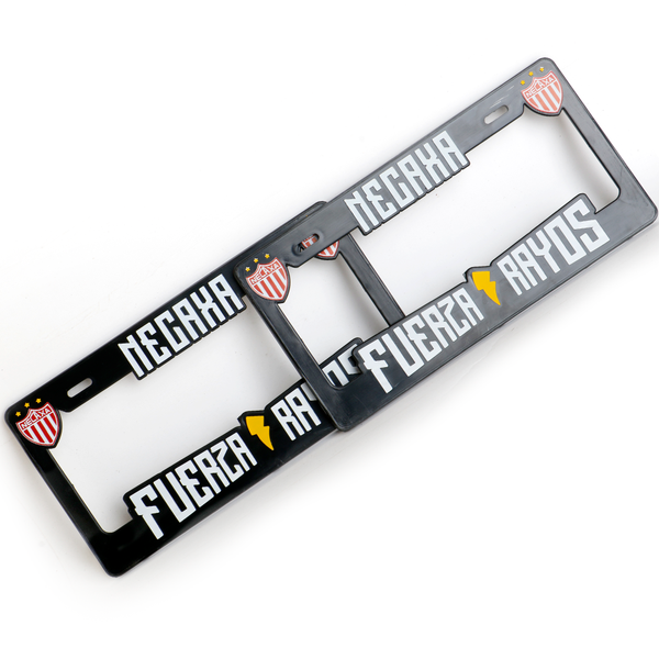 Porta Placas Negro Necaxa