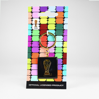 Llavero Cuadrado Negro Copa Mundial