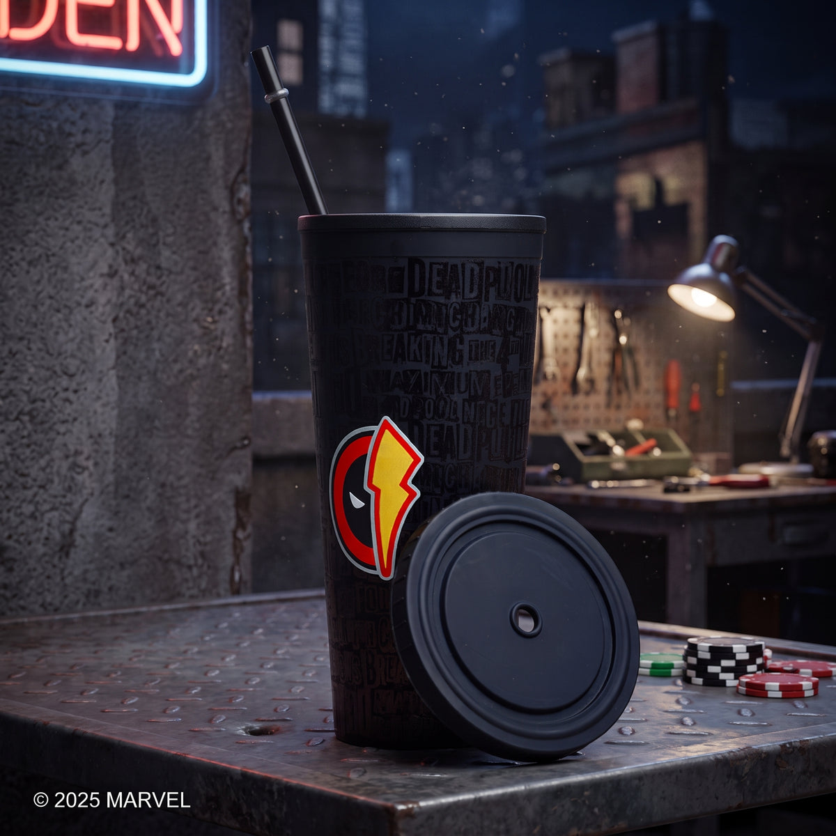 Vaso Negro Deadpool