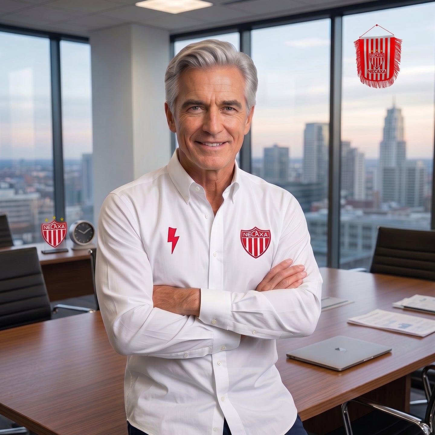 Camisa de Vestir Necaxa Blanca