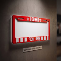 Porta placa "Fuerza Rayos" Roja