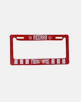 Porta placa "Fuerza Rayos" Roja