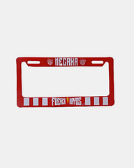 Porta placa "Fuerza Rayos" Roja